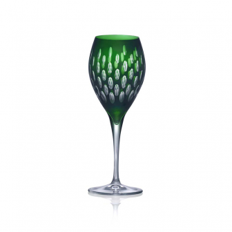 Green color White Wine Glass set of 4
