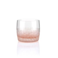 Honeycomb textured whiskey glass set of 4