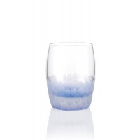 Honeycomb textured water glass set of 4