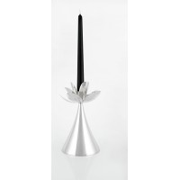 Magnolia big silver  plated Candlestick