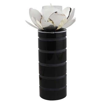 Magnolia glass Candle holder