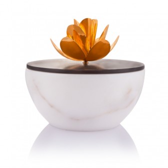 Marble Bowl with Magnolia figure