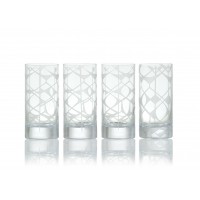 Ethnic pattern water glass set of 4