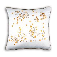 Hand painted dots decorative pillow