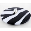 Zebra brown&white marble serving platter